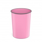 Корзина д/бумаг ERICH KRAUSE Pastel 13,5л., розовая, пластик