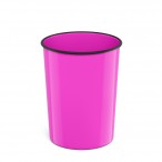 Корзина д/бумаг ERICH KRAUSE Neon Solid 13,5л., розовая, пластик