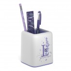 Органайзер настольный ERICH KRAUSE Forte Lavender, белый с фиолетовой, 3 предмета, пакет
