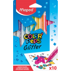 Фломастеры 10цв MAPED Color Peps Glitter с блестками, карт.кор., европодвес