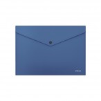Папка-конверт А4 на кнопке ERICH KRAUSE Fizzy Classic, непрозрачная, синяя