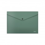 Папка-конверт А4 на кнопке ERICH KRAUSE Fizzy Classic, непрозрачная, зеленая