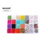 Набор бусин и бисера Mazari Mix-1 для творчества, пвх упак.