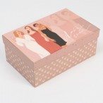 Коробка подарочная ''Love'' прямоугольная,  22х14х8.5см.