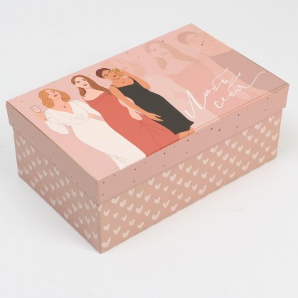 Коробка подарочная ''Love'' прямоугольная,  22х14х8.5см.