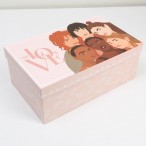 Коробка подарочная ''Love'' прямоугольная,  32.5х20х12.5см.