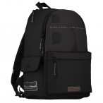 Рюкзак молодежный Bruno Visconti Urban Style черный 1 отд., 2 карм., свет.элем, 30х40х17